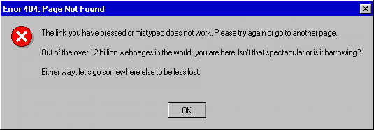 error message